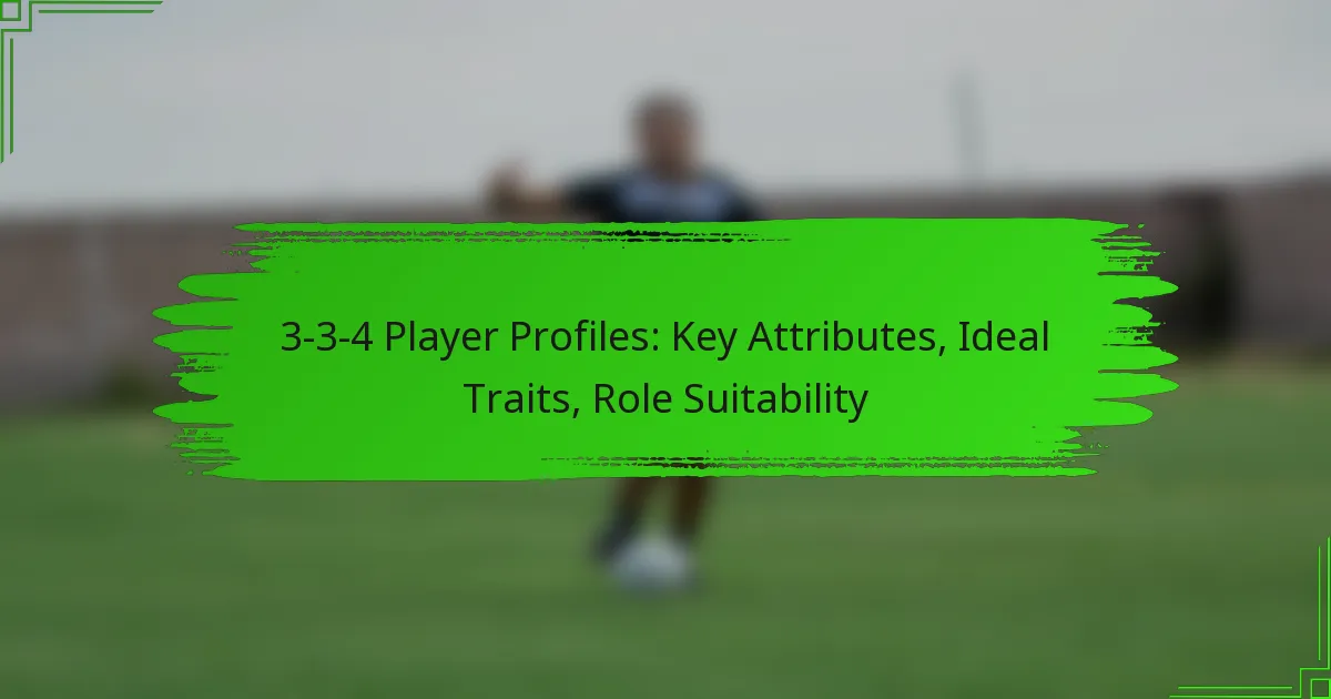 3-3-4 Player Profiles: Key Attributes, Ideal Traits, Role Suitability
