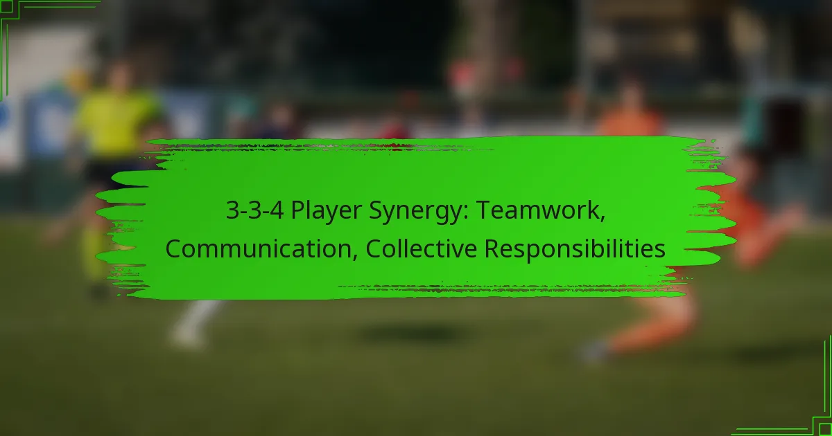 3-3-4 Player Synergy: Teamwork, Communication, Collective Responsibilities