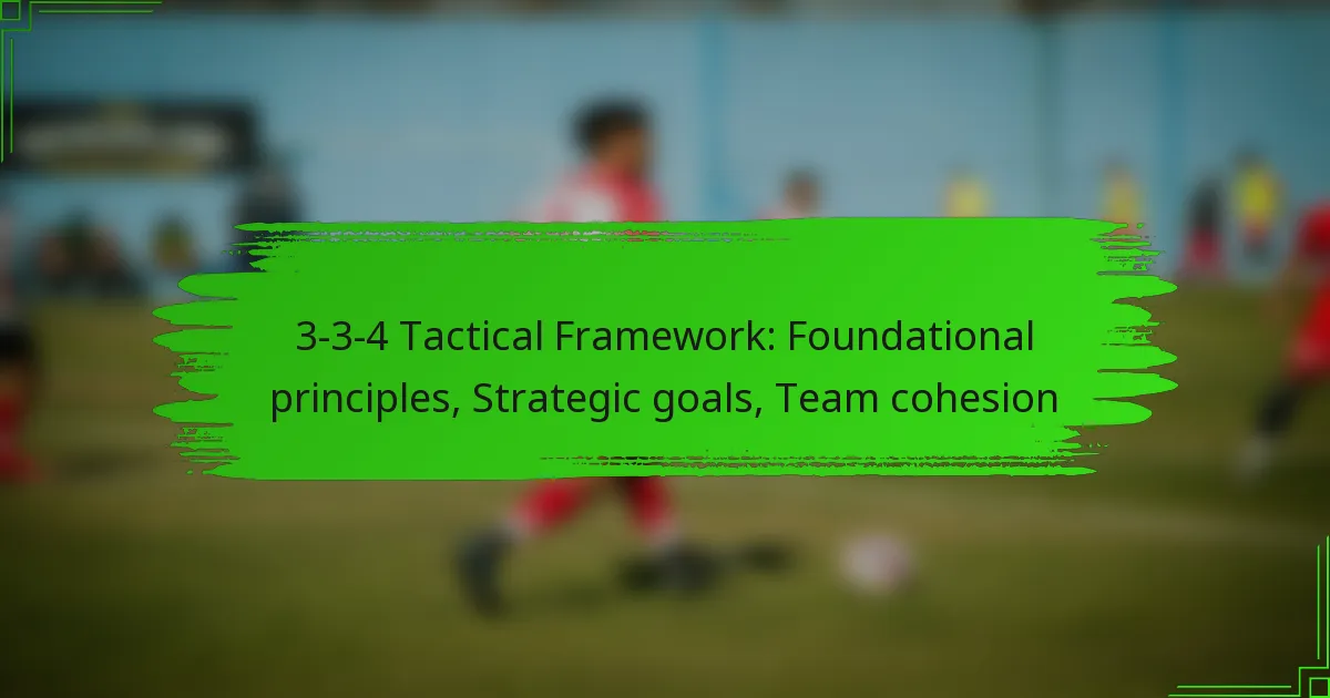 3-3-4 Tactical Framework: Foundational principles, Strategic goals, Team cohesion